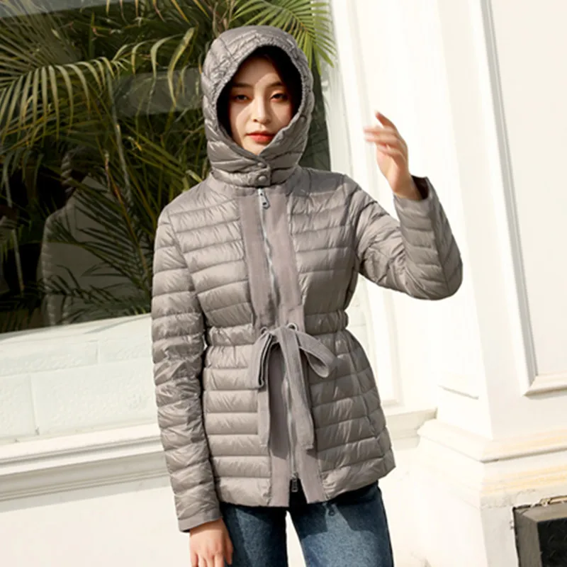 

Boollili Ultra Light Down Jacket Woman Hooded Duck Down Coat Winter Autumn Korean Puffer Womens Jackets Coats