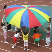 Jouet de sport pour enfants, Parachute parapluie arc en ciel en plein air, sac de saut, pour le développement de la maternelle, Dia 2M
