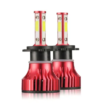 

2xH7 2200W 330000LM 4-Side LED Headlight Kit High Or Low Light Bulb 6000K Car