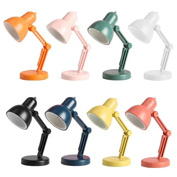 LED 미니 책상 램프, USB 침실 접이식 야간 독서 책 조명, 휴대용 책상 램프, 눈 보호, 공부 야간 조명, 클립 포함