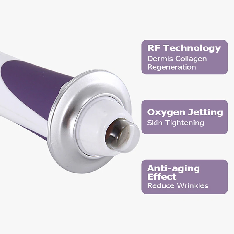 5 In 1 Radiofrequency Facial Wrinkle Remover Beauty Instrument Microcurrents For Face Repair Skin Household Pore Cleaner Tool