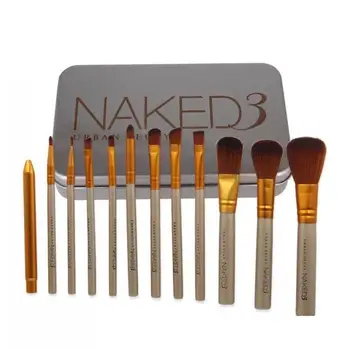 

12 Pcs Nk3 Iron Box Makeup Brush Set Eye Shadow Lip and Eye Makeup Brush Portable Beauty Tool Christmas gift 2021 Happy new Year