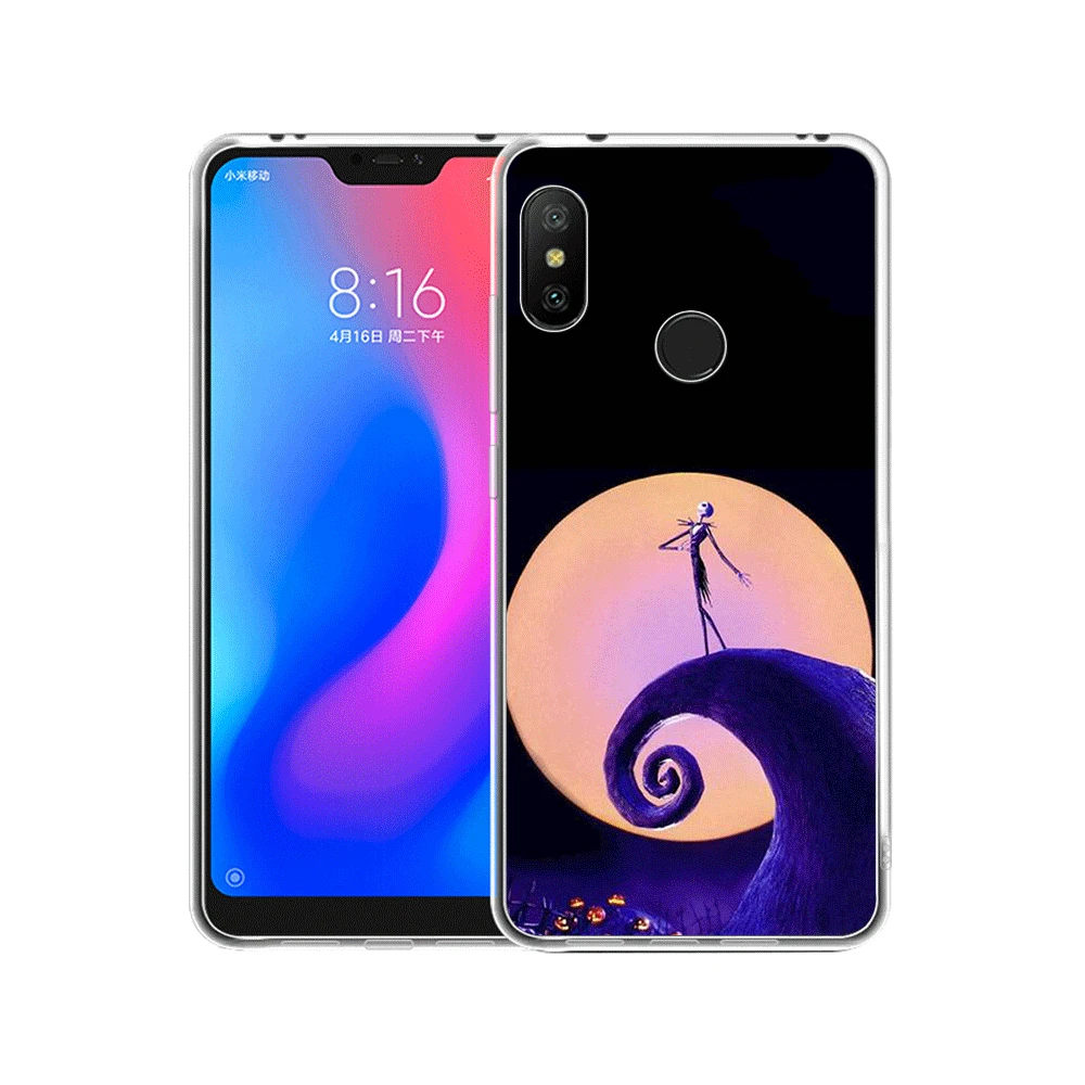 Мобильный чехол для телефона для Xiaomi Redmi Note 8, 6, 7, 5 Pro Xiaomi 4 4X 5A чехол с принтом "Кошмар перед Рождеством" милый