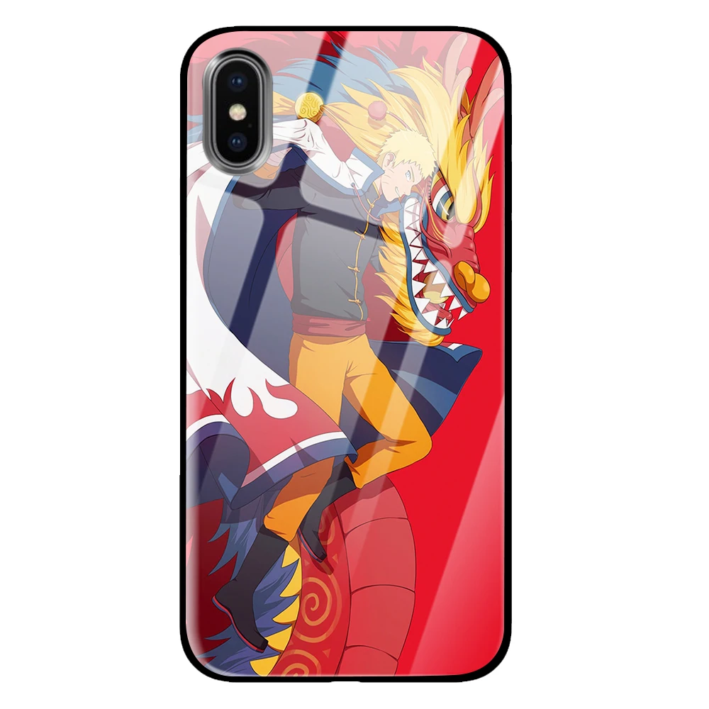 Naruto Tempered glass Luxury Cases For Huawei P30 P20 Mate 10 20 Honor 8 9 10 Pro Lite - Цвет: 7