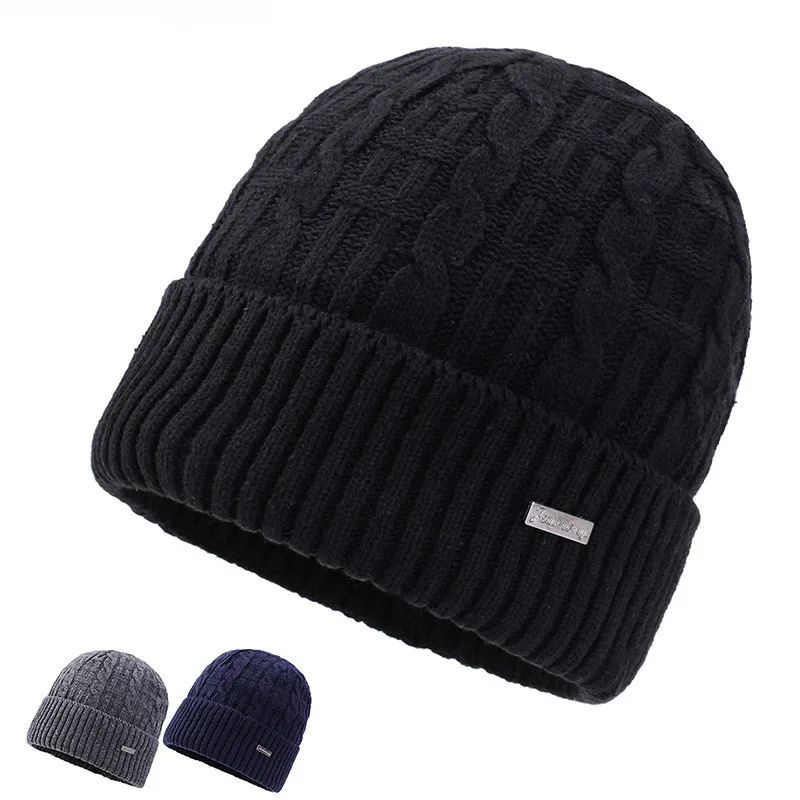 2019 new winter warm wool knit hat men and women outdoor windproof hat fashion warm hat bomber crew beanie hat with full face covering