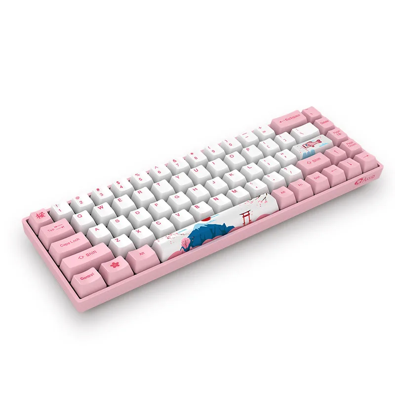 Akko 3068 68 клавиш PBT Keycaps Механическая игровая клавиатура bluetooth 3 0 USB Проводная World Tour