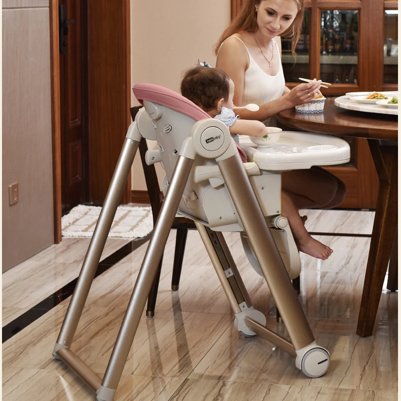 Многофункциональный алюминиевый сплав может Регулируемый Детский обеденный стул портативный детский стол стул обучающий стул Детское сиденье