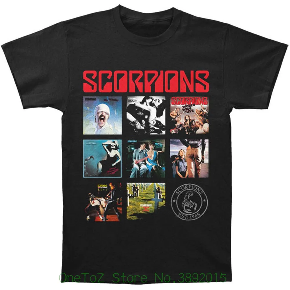 Magliette A Maniche Tshirt Homme Authentic Scorpions Band Classic Album Hard Rock T-Shirt S M L Xl 2Xl Nuovo