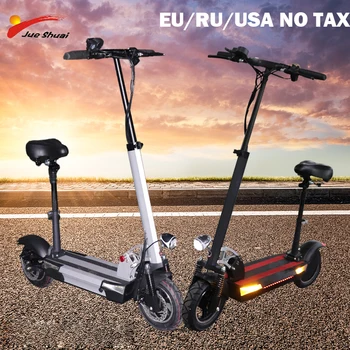 

48V 500w800W electric scooter black or silver lithium battery electric scooter 10 inch foldable adult electric bike with seat