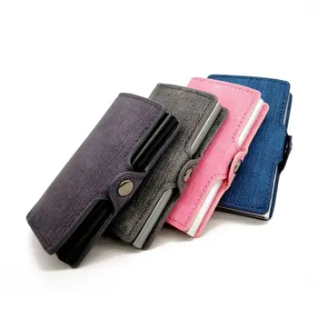 

Credit Card Storage Bag, Metal Card Box, ID Card Set Business Card Holder