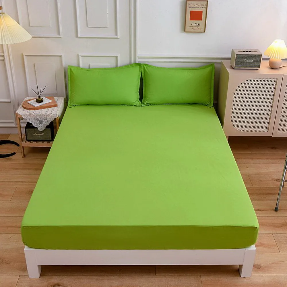 verde escuro casa cama clássico lençóis cabidos sabanas capa de colchão com microfibra elástica