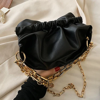 

Women Chain Hand Bags Small PU Leather Crossbody Bags Women's Designer Chain Shoulder Bag