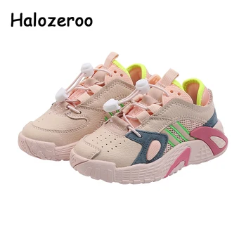 

Autumn Kids Sport Sneakers Baby Boys Brand Shoes Children Slip On Chunky Sneakers Girls Casual Sneakers Real Leather Trainers