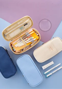 

Large-capacity pencil case Japanese and Korean style macarons color matching for primary and secondary school students