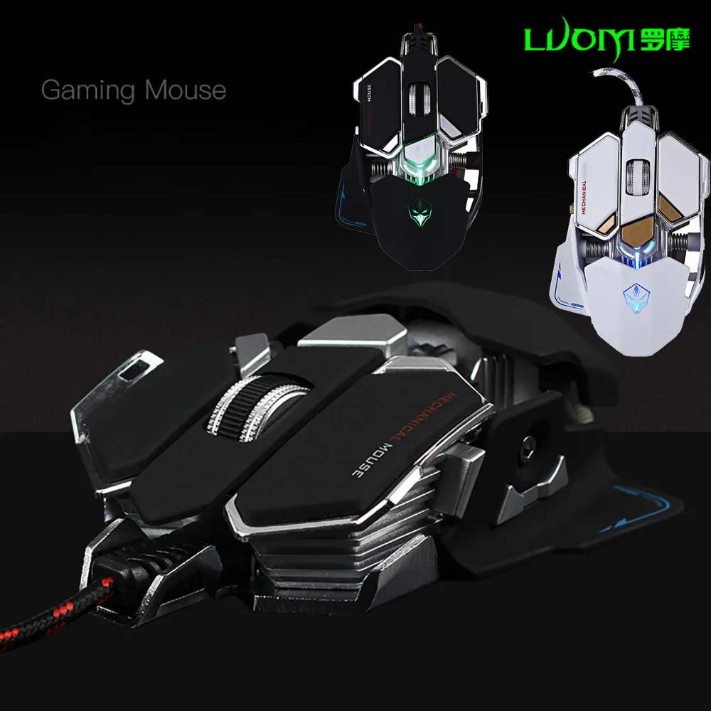 LUOM G10 4000 dpi Регулируемая игровая мышь USB оптическая Pro Gamer zz5