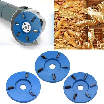 

3/5/6 Teeth Flat Power Wood Carving Cutter Disc For 16mm Aperture Angle Grinder