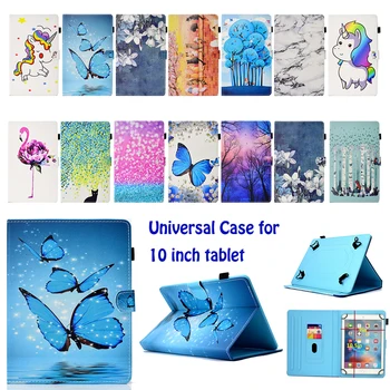 

Universal Case for 10 Inch 10" Tablet case Folio Cover Protective Stand for Touchscreen ASUS Acer Lenovo Visual Land NuVision