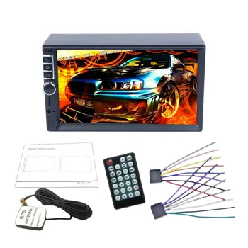 

Quad Core 7" Autoradio Doppel 2 Din Android 7.1 3G Wifi Gps Fm Mp5 Player Car Radio Stereo + Camera Kamera