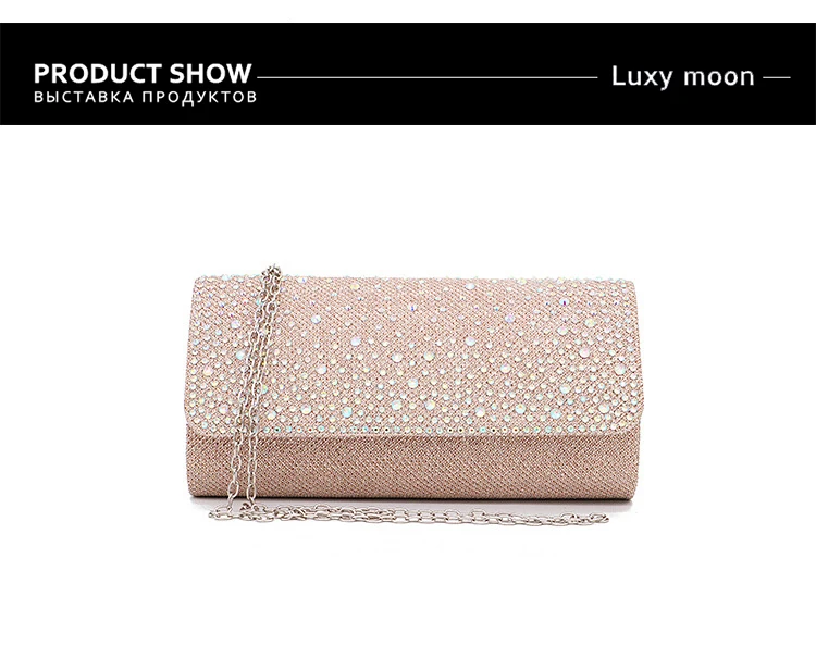 bolsa cristal embraiagens envelope saco de noite