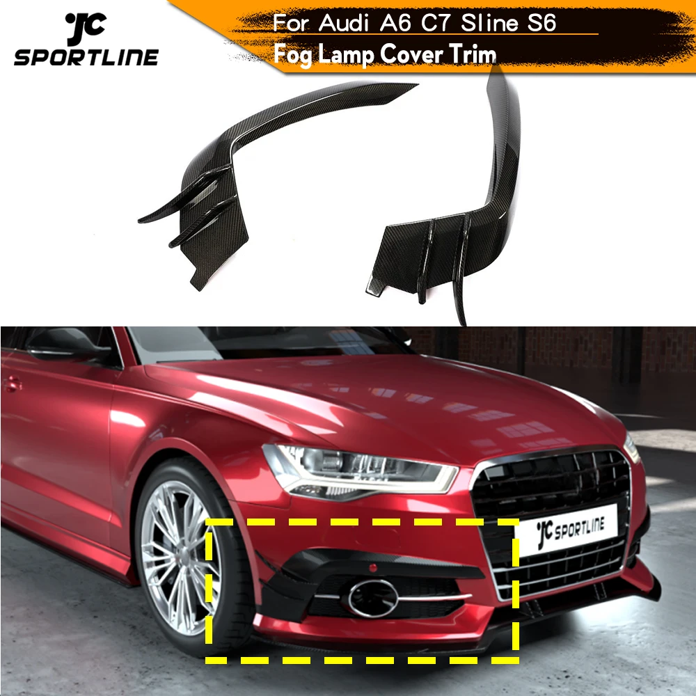 Для Audi A6 C7 Sline S6 2015 2018 автомобильный передний бампер вентиляционное отверстие