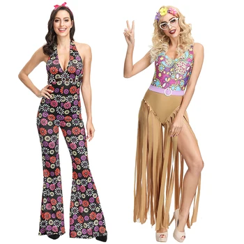 

70s 80s Jumpsuits & Rompers womens COSPLAY costume 2020 dress for Halloween L0097