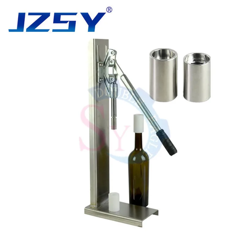 JZSY Home Manual Stainless Steel Corkers Wine Corking Machine Capping Tool Brewed Wine Bottle