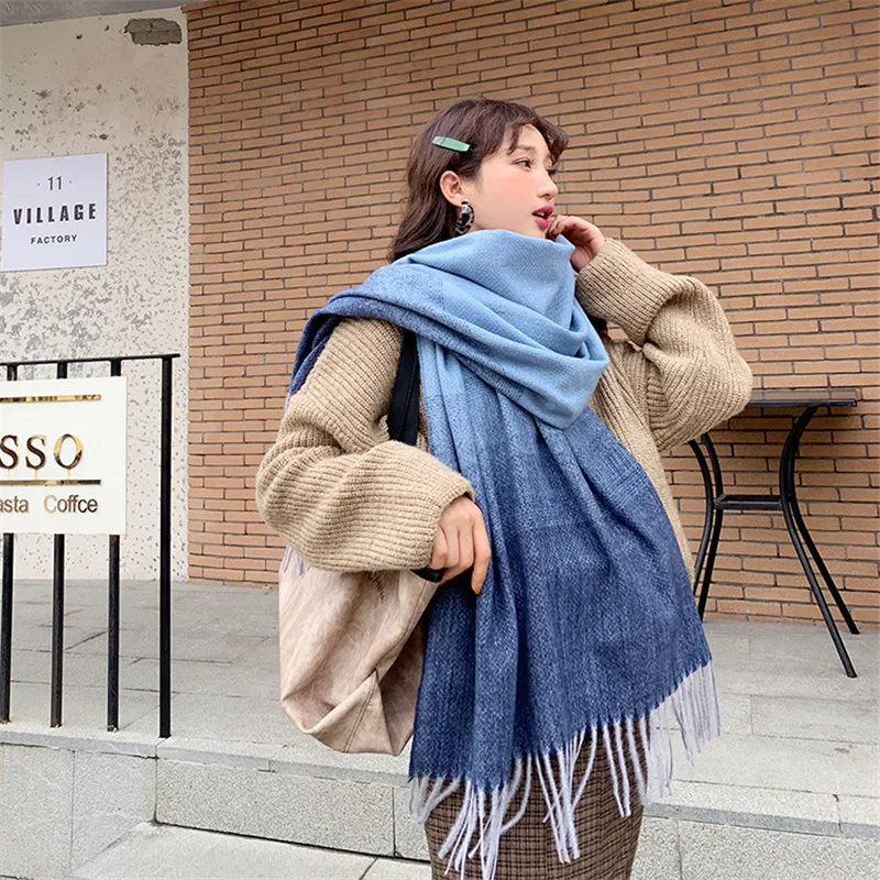 Женский шарф в стиле пэчворк из искусственного меха верблюжьего цвета, Женская шаль, зимнее теплое женское одеяло, шарф из смешанной шерсти, зимнее пончо