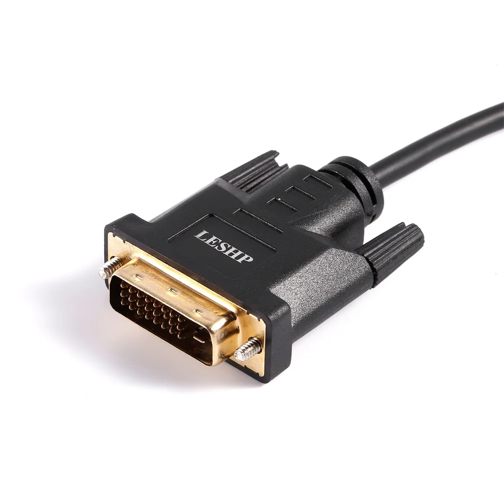LESHP черный 4K Mini DP DisplayPort 1,2-HDMI кабель 4K с позолоченным разъемом 1,8 м 6 футов папа-папа