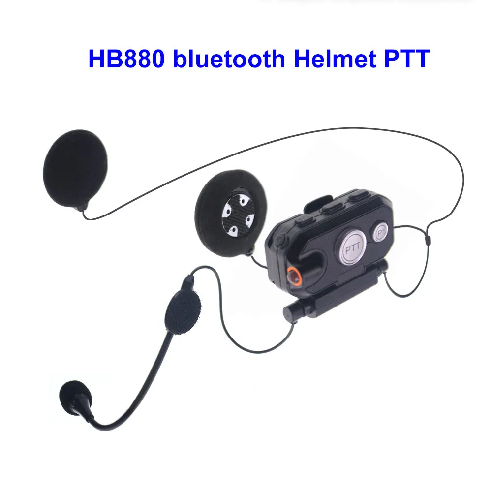 Hands-free PTT Headset Helmet Wireless Headphones HB880 For Motorcycle Helmet Lo