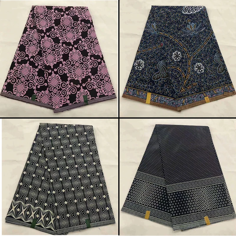 Высокое качество хлопок африканская печатная java восковая Ткань 6 ярдов, красивая африканская java восковая печатная ткань для платья! OT-4432