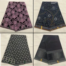 Высокое качество хлопок африканская печатная java восковая Ткань 6 ярдов, красивая африканская java восковая печатная ткань для платья! OT-4432