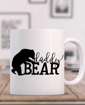 

Daddy Bear Mugs Beer Travel Milk Porcelain Coffee Tea Cups Friend Gift Birthday Gifts