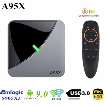 

A95X F3 AIR RGB Light Amlogic S905X3 Android 9.0 TV Box 8K HD 2.4/5G Wifi Media Server Smart Android Tv Box A95XF3 Air pk X96AIR