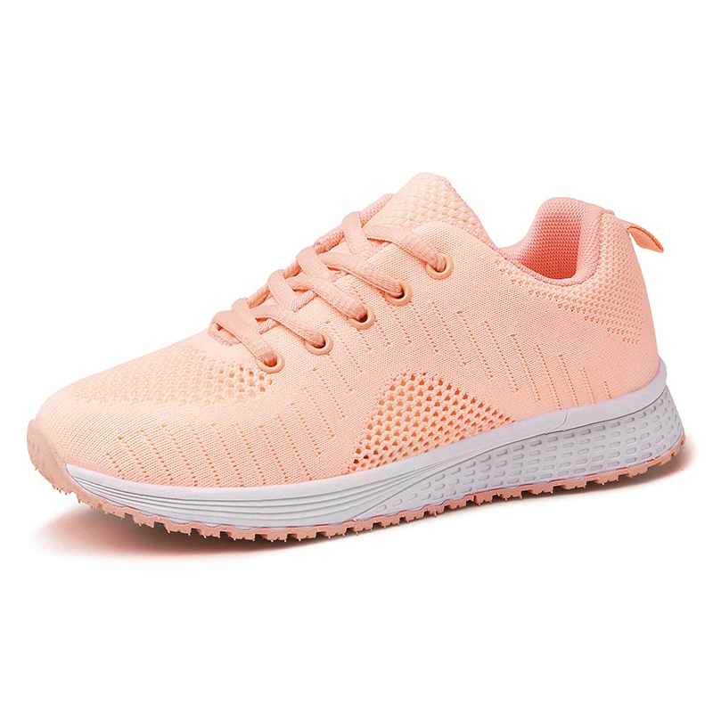 Tenis Feminino Breathable Mesh Lightweight Non-slip Women Sneakers Fitness Female Footwear Sport Tennis Shoes Athletics Trainers - Цвет: Pink