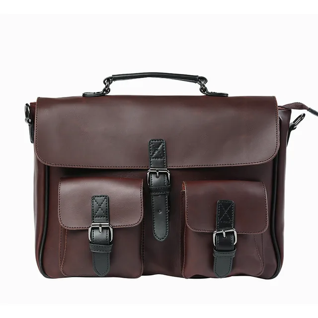 mens leather briefcase bag