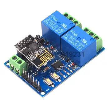 

5V ESP8266 Dual WiFi Relay IoT Smart Home Mobile APP Remote Switch