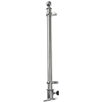 

Marine-Grade Stainless Steel Boat Yacht with 70mm Socket Base Sailing Flag Pole 24inch