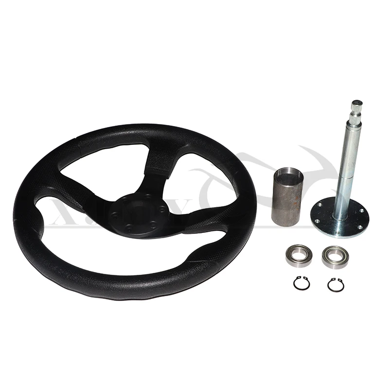 345mm steering wheel/six-hole connecting plate mount for China 110cc kart off-road vehicle UTV bicycle accessories | Автомобили и