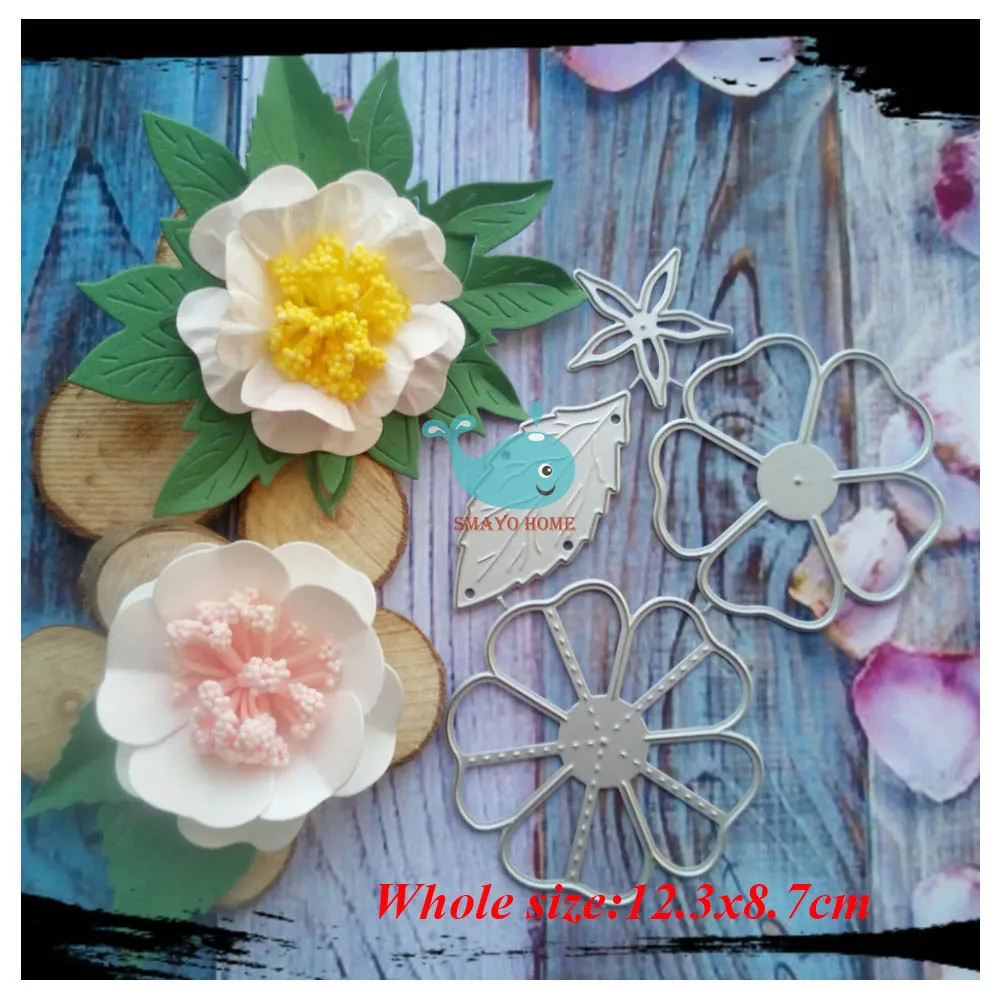 

flowers artificial dies Crafts Metal Steel Cutting Die New decoration Stencil For DIY Scrapbooking Paper photo Cards Dies
