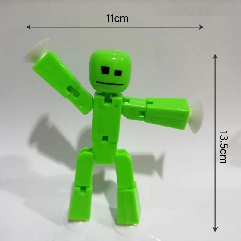 Stickbot-무작위 컬러 스크린 애니메이션 장난감 어린이용, 빨판 장난감, 2 개