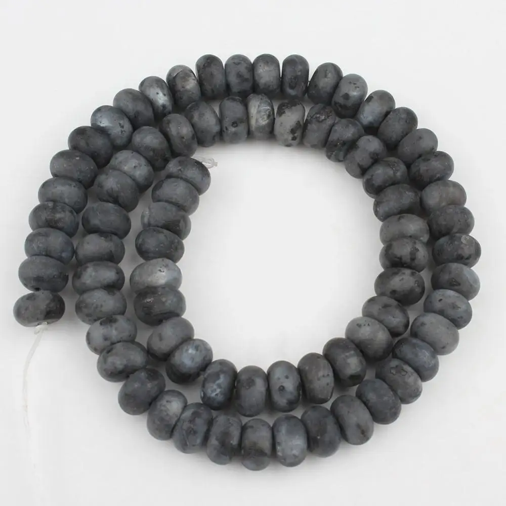 Black Labradorite 5*8 мм матовый розовый кварц Агаты Нефы Лазурит Круглые бусины Rondelle для самостоятельного изготовления ювелирных изделий браслет с брелоками Ушные Шпильки - Цвет: Black Labradorite