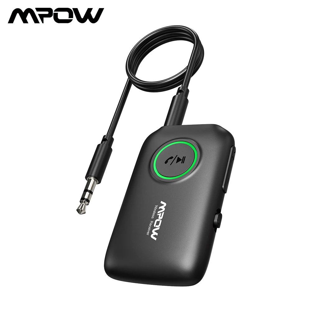Mpow Bluetooth Bluetooth 5.0 Receiver And Transmitter 2 In 1 Hd Audio Audio For Tv Car Aux Bluetooth Speaker - Wireless Adapter -