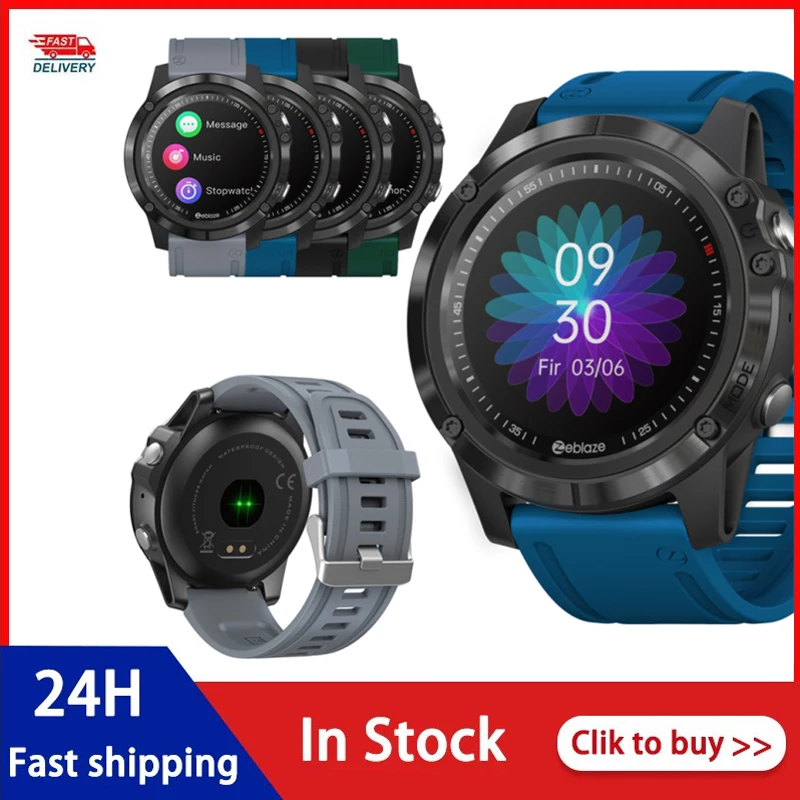 US $21.44 The New 2021 Zeblaze VIBE 3S HD 13 HD Color Touch Screen 360 360 Health And Fitness Smartwatch 25 Days Battery Life Smart