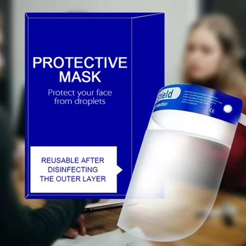 

Splash-proof Dust-proof Mask Head-mounted Transparent Protect Mask Adjustable Protective Face Shield Anti Droplet Full Face Mask