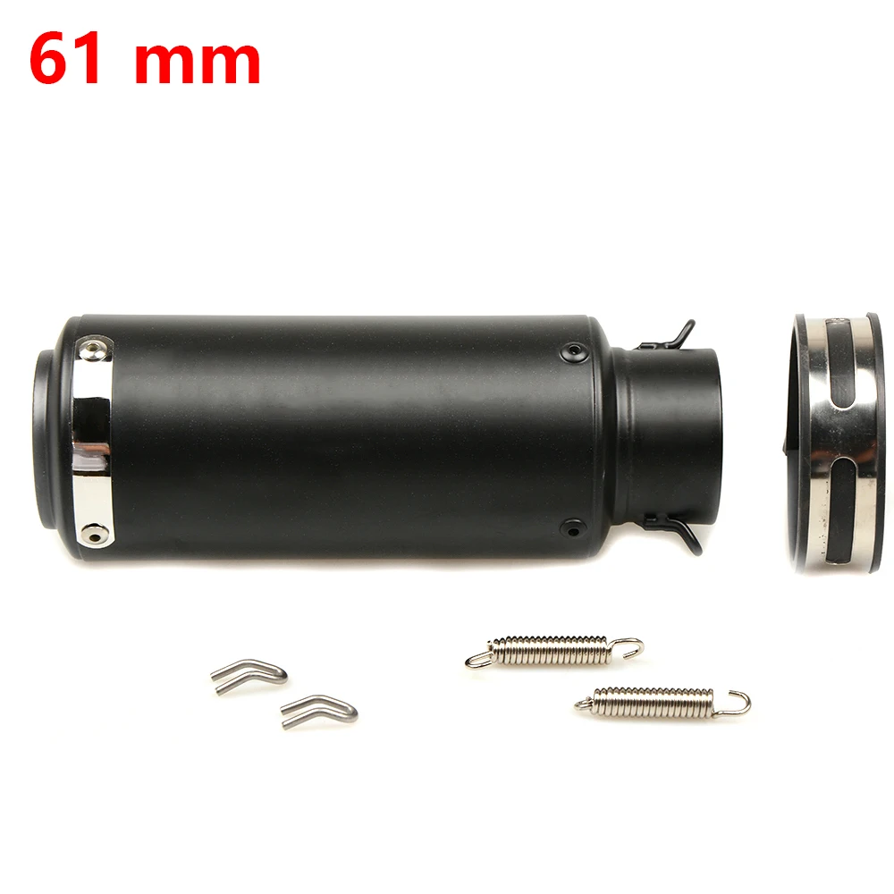 Универсальный мотоцикл Akrapovic выхлоп изменить Мотокросс глушитель выхлопной системы для KTM 350 EXC-F FREERIDE 350 690 SMC 300MXC 450MXC SX - Цвет: black 37mm-61mm