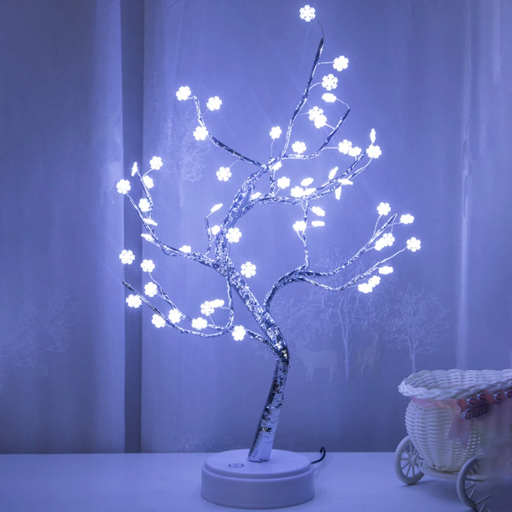 

LED Flower Tree Light Desktop DIY Bonsai Tree Lamp For Wedding Bedroom Desk Decoration Christmas Lights Indoor Festoon Led Light