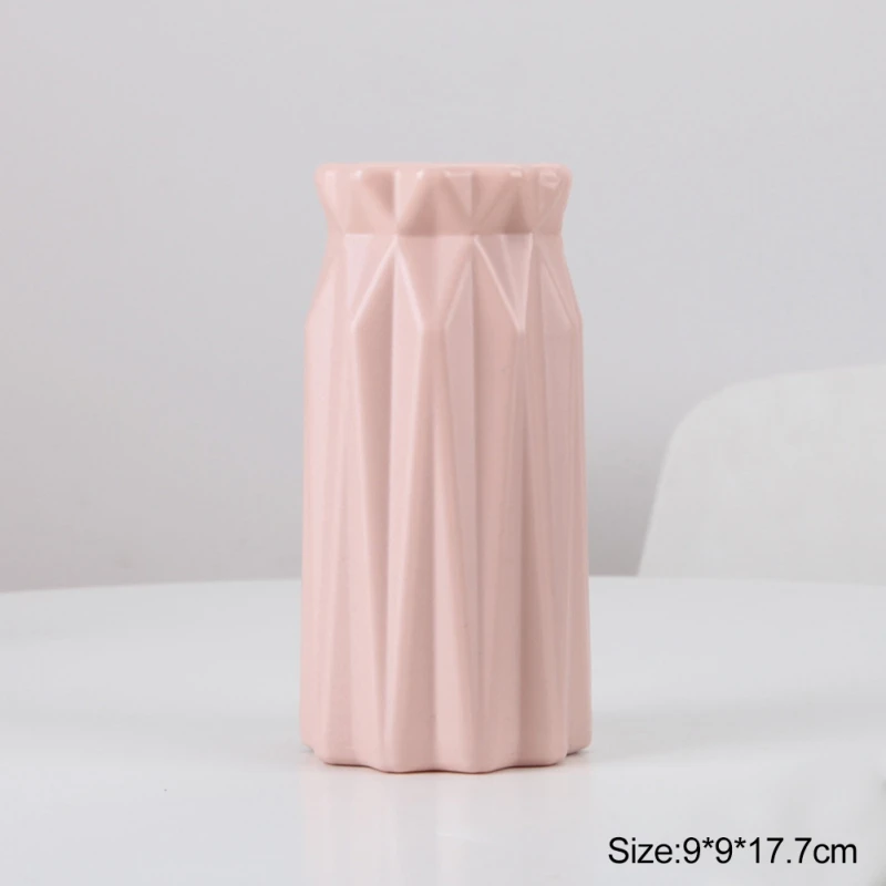 Цветочная ваза для украшения интерьера пластиковая ваза белая имитация керамического цветочного горшка Цветочная корзина скандинавские декоративные вазы