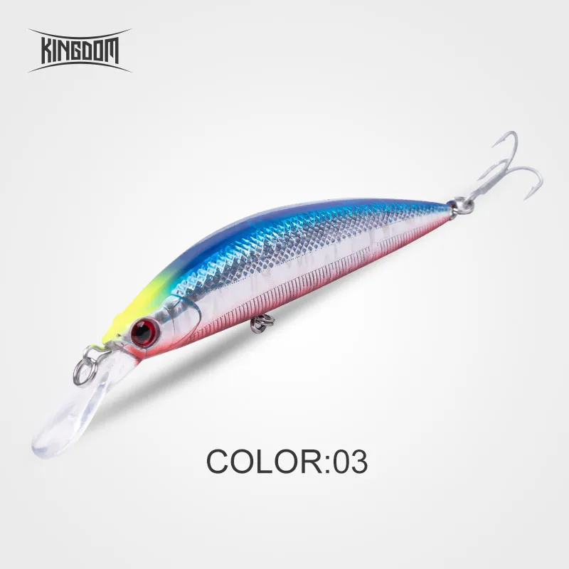 Kingdom Fishing приманки Джеркбейт гольян воблеры 90 мм 11 г/26 г жесткая пластиковая наживка губы для морской воды пять цветов модель 3529 - Цвет: Color 03
