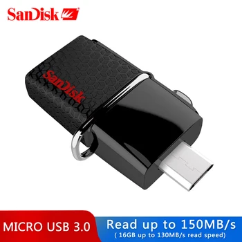 

SanDisk USB OTG Pen Drive 128GB 256GB 130mb/s 3.0 Flash Drive 16GB External Storage Pendrive 32gb OTG 64GB Memory Usb stick 3.0