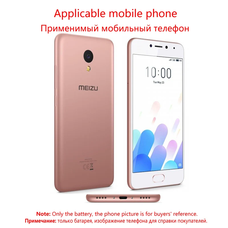 100% Оригинальный аккумулятор Meizu 3060 мАч BT710 для телефона M5c M710M M710H M793Q Blue A5